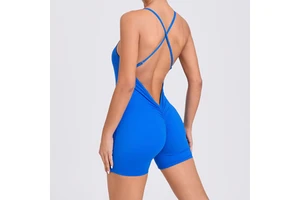 Wholesale Women Backless Sport Jumpsuit Quick Dry One Piece Jumpsuit Sportswear Gym Fitness Sportswear