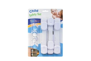 Children Proofing Safety Products Set Baby Care Accessory Safety Packing Set Baby Safety Cabinet Lock and Corner Cover Set