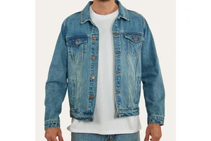 Newest Style Denim Jean Jacket for Men's Long Sleeves Men Clothing Breathable Denim Men's Jackets