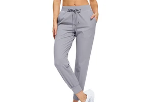 Top Quality Breathable 100% Cotton Casual Women Trousers for Sale High Waist Solid Color Women Trouser