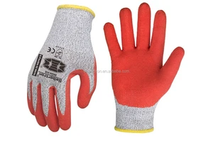 Seibertron Custom Logo Knitted HPPE Nitrile Coated Anti-Cut Level 5 En388 Anti-Static Personal Protective Safety Gloves