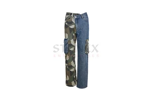 Wholesale High Quality Fashion Casual Denim Jeans Women High Street High Rise Wide Leg Loose Trouser
