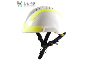 Red Yellow Emergency Rescue Safety Fire Fighting Helmet Model F2 Yellow Reflective Anti-Impact 4500N Anti-Puncture 550g V Type