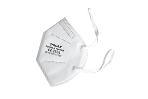 Factory Wholesale Oem High Quality Head-wearing CE EN 149 FFP2 Facemask White Flat Fold Mask