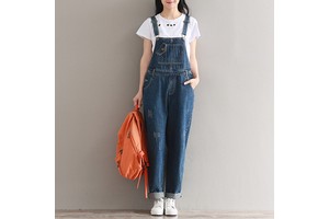 Jeans Women Jumpsuit Denim Romper Overalls Casual Long Trousers Vaqueros Basic Denim Pants Wide Leg Romper Female