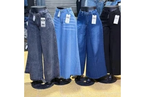 Women's Casual Summer Light Wash Cargo Jeans High Waist Multi-Pocket Wide Leg Breathable Denim Straight Style Loose Fit