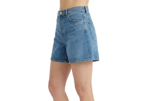 XUCHANG OEM Custom Logo Manufacturer High Quality Classic Washed Jorts Women Vintage 100% Cotton High Waist Denim Jeans Shorts