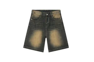 Wholesale trending 2026 Customized Men's Denim Short Pant Men Jeans Shorts High Quality Custom Design and Logo Accepted