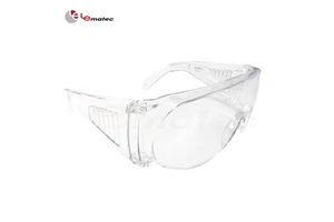 Eye Protective LEMATEC Safety Goggles Anti Shock 300 Lbs Proof Scratch Anti-Fog UV PC Material EN166/ANSI Z87.1 Certified
