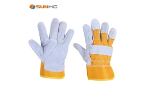 Heavy Duty Anti-static Top Grain Leather Work Gloves Anti-cut Anti-Heat Anti-Impact Protection 7 oz Customizable Safety Gloves