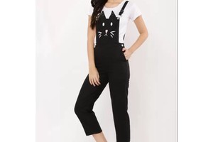 Newest Top Fashion Design Breathable Skinny Pencil Pants Summer Women Sleeveless Denim Dungaree Jumpsuit