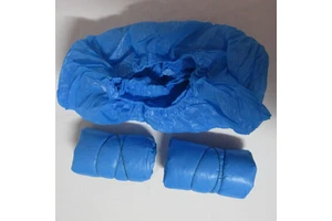 Factory Wholesale Anti-Dust Waterproof Overshoes Foot Covers Blue 7g CPE Disposable Shoe Cover