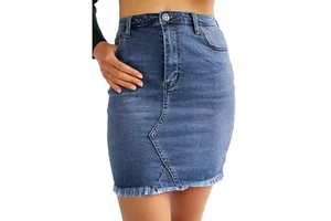 Custom Vintage Fashion Ladies Casual Elegant Long Denim Jean Skirt Cotton Summer New Women's Long Denim Skirt