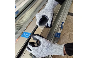 Safety Work Gloves 13Gauge Cut-Resistant Nitrile Textured Coated Sandy Finished Work Safety Gloves