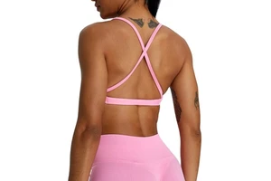 Seamless Quick-Drying Yoga Sports Bra Women's Tight Sports Running Fitness Wear Halter Beauty Back Yoga Wear Top