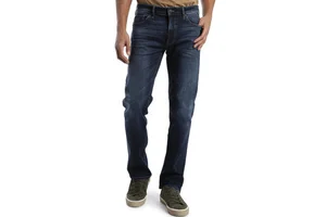Men High Quality Cheap Casual Cotton Denim Slim Stretchy Straight Regular Mid Waist Trousers Men's Denim Jeans men's pants