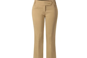 Hot Sale Custom Design Women Mid Waist Elegant Wide Leg Casual Trousers Pants 100% Cotton Breathable Lightweight High Quality