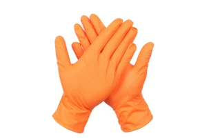 8mil Black Orange Nitrile Disposable Safety Gloves Anti-static Durable Tear-Resistant for Car Repair Industrial Mechanics