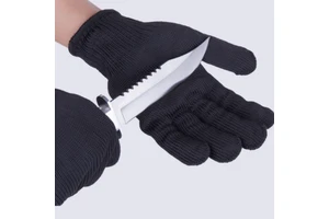 Anti-cut Stainless Steel Self-defense Tactical Protection Security Gloves with Adjustable Size