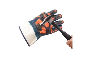Industrial Safety Mouth Nitrile Impact-resistant, Waterproof and Oil-resistant Safety Work Gloves