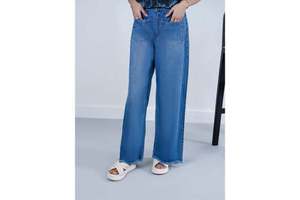 NIRAV Women's Durable Plazo Fit Denim Overalls & Jumpsuits Comfortable and Stylish