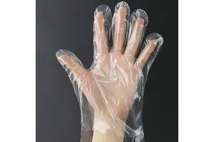 Food Prep Hand Safe Gloves PE Poly Waterproof Kitchen Disposable Gloves for Supermarket Counter