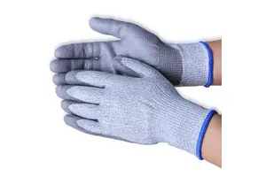 Cut Resistance Anti-Cut Gloves Level 5 PU Cut Resistant Safety Gloves Anti-Cut Coated Gloves