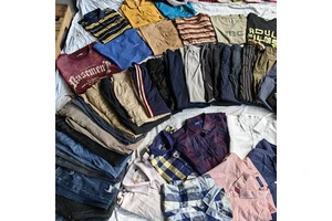 SH07 Summer Wholesale Mixed Used Clothing for Men and Women High Quality Second Hand Jeans Dresses Skirts