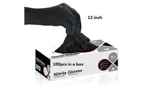 12 Inch Heavy Duty Mechanical Repair Food Safety Powder Free Latex Free Anti-oil Non-slip Disposable-gloves Nitrile Gloves