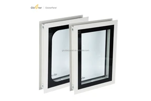 Glostar 50mm 75mm Fire-Rated & Security-Enhanced Invisible Clean Room Window for Controlled Access in Electronics Workshops