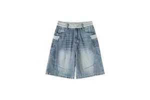 OEM Men's Denim Shorts Supplier Washed Cotton Denim Regular Fit Casual Shorts Fast Delivery Worldwide