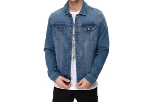 Light Weight Men's Winter High Street Canvas Jeans Jacket with Customizable Options OEM Service Available Breathable Quick Dry