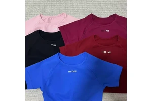 Y16 Five-color Yoga Fitness Short-sleeved Sporty Stretchable Breathable Versatile Women's Top