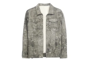 Custom Factory Heavy Distressed Washed Loose Boxy Denim Trucker Jacket Western Casual Wear Men's Denim Jackets