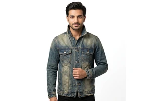 Less MOQ Trendy Jean Jackets Blue Black Crop Fall Distressed Jacket Denim Coat Plus Size Jean Jackets for men