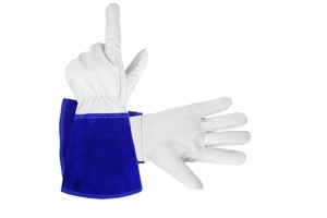 Customized Tig Finger Goatskin Leather Heat Resistant Anti-Static Anti-Impact Anti-Slip Fire Proof Safety Gloves for Electric