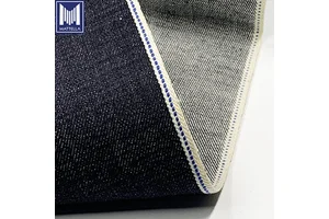 Blue Line 14oz Indigo Raw One Wash Sanforized Japan Style Selvedge Denim Jeans Fabric Men's Boys Jacket Yarn-Dyed Twill Weave