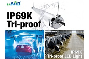 IP69K Car Wash LED Light 4ft 40w Tri-proof Flicker-free AC100-265V 130lm/w CE RoHS 5-Year Warranty
