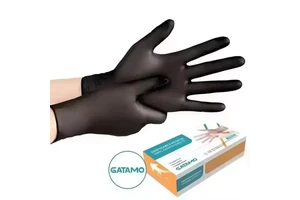 SV005 Black Disposable Food Grade Exam Gloves Powder Free Vinyl Protective
