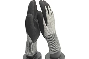 Wholesale High Quality Durable Safety Gloves EN388 Level 5 Anti-Cut Resistant Puncture-Resistant Nitrile Coated Anti-Slip