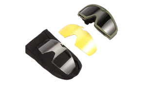 Tactical Safety Goggles with TPU Frame PC Lenses Impact Resistance Anti-Fog % UV Protection for Sports Shooting