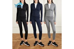 Custom Two Piece Set Tracksuit Jogging Suit Sportswear Workout Set Fitness Set Gym Set Activewear Set Women