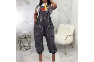 Wide Leg Loose Denim Overalls Denim Overalls for Women Overall Jeans Jumpsuit Denim Women