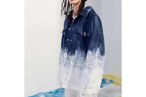 Woman Jacket Fashion Print Unisex Jeans Coat Slim Fit Custom Washed Plus Size Denim Jacket Distressed Acid Wash Hooded Denim