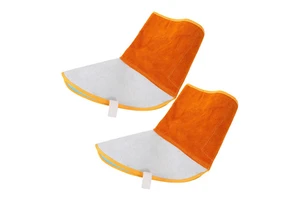 Lightweight Cowhide Split Leather Welding Shoe Cover Flame Retardant Safety Design Wear Resistant Shoes Cover