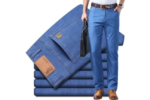 Wholesale High Quality Vintage Knitted Woolen Fabric Large Size Classic Business Stretch Straight Fit Loose Summer Light