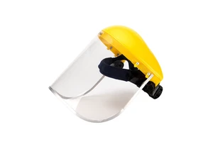 Overhead Transparent Protective Face Shield PVC Mask for Grinding Impact Protection Splash Dust Oil Fume Safety Mask
