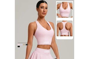 Workout Racerback tank Tops Women Gym Crop Tops for Women Camisas Crop Top Para Mujer Gym Outfit Women Sports Bra Yoga