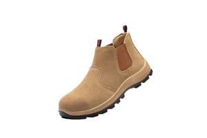 JUAN Model 01 Electric Welder Men's Four Seasons Suede Pull-On Customizable Work Shoes Labor Protection Safety Shoe Covers