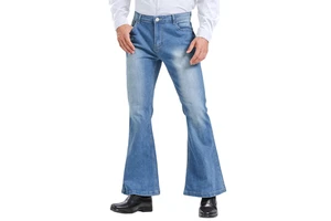 Classic Men Denim Pants Regular Fit Durable Comfortable Cotton Fabric Ideal for Work Home Streetwear and Daily Outfits